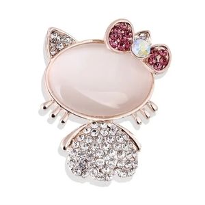 HELLO KITTY ❤️ RHINESTONE BROOCH PIN ❤️ NEW!
